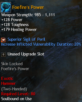 MMOJUGG Guild Wars 2 US Foefire's Power Details View of Item Function and Use
